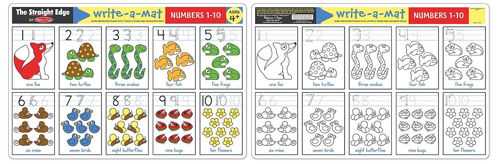 Picture of Write-a-mat Numbers 1-10