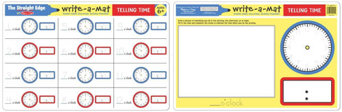 Picture of Write-a-Mat Telling Time