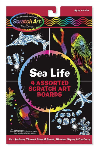 Picture of Sea Life Scratch Art