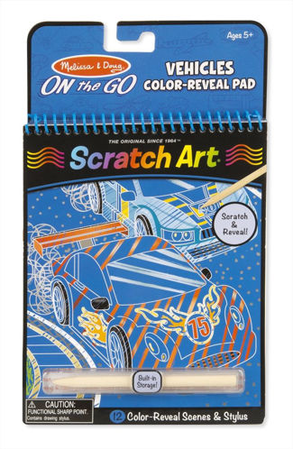 Picture of On the Go Scratch Art Color Reveal Pad - Vehicles