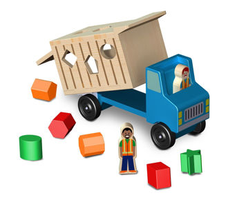 shape sorting dump truck