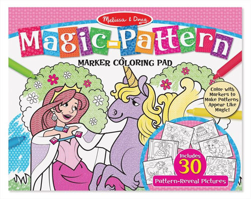 Picture of Magic-Pattern Marker Kids' Coloring Pad - Princesses