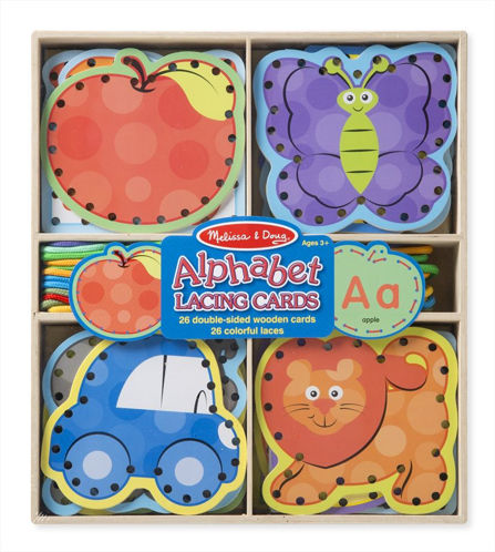 Picture of Alphabet Lacing Cards - melissa & Doug