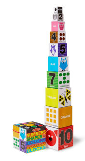 Picture of Numbers, Shapes & Colors Nesting & Stacking Blocks