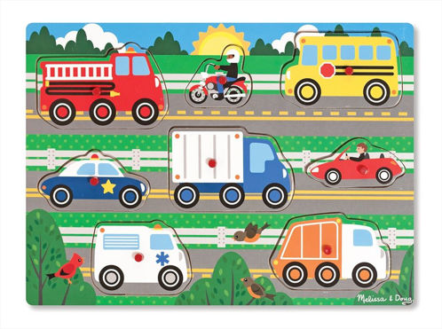 Picture of Wooden Peg puzzles Vehicles
