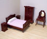 Picture of Dollhouse Furniture Bedroom Set