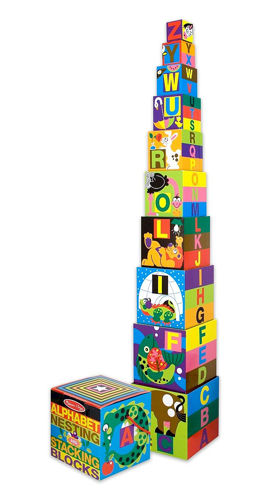 Picture of Alphabet Nesting and Stacking Blocks - melissa & doug