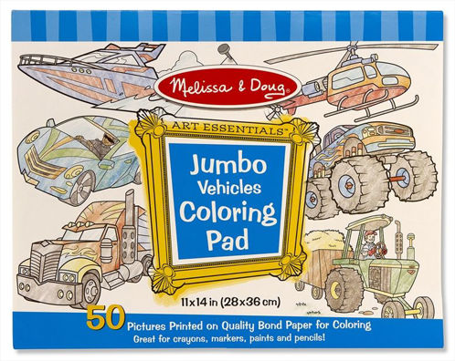 Picture of Jumbo Vehicles Coloring Pad
