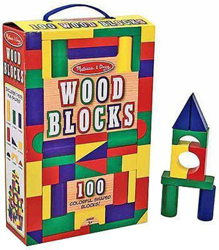 Picture of 100 Wood Blocks Set