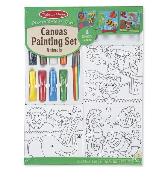 Canvas Painting Set - Animals | Shop Kids Toy Online | Little Thinker