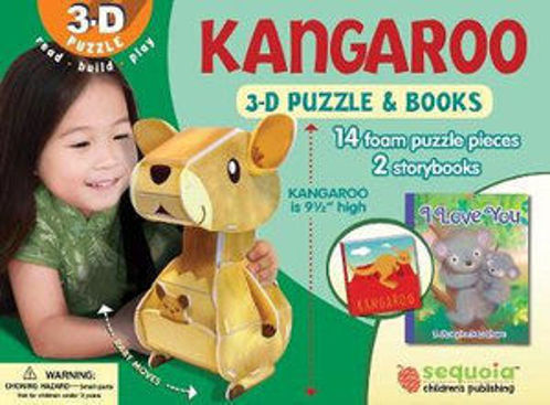 Picture of Kangaroo 3-D Puzzle & 2-Book Set