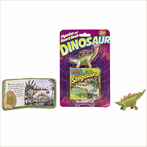 Picture of Stegosaurus - Dinosaur Figurine and Board Book