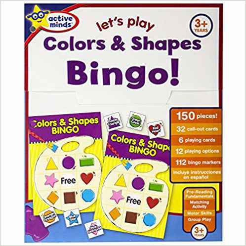 Picture of Active Minds Activity Folder - Let's Play Colors & Shapes Bingo