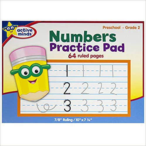 Picture of Active Minds - Numbers Practice Pad - Preschool to Grade 2