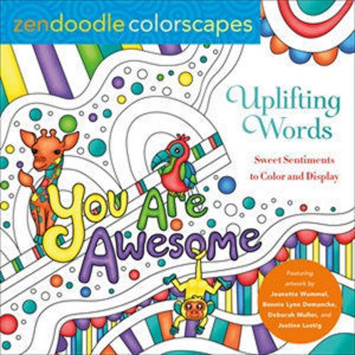 Picture of Zendoodle Colorscapes: Uplifting Words