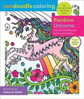 Picture of Zendoodle Coloring: Rainbow Unicorns