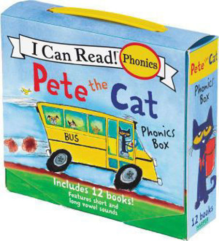 Picture of Pete The Cat Phonics Box Includes 12 Mini-Books Featuring Short and Long Vowel Sounds