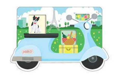 Picture of Paris Scooter Shaped Cover Sticky Notes