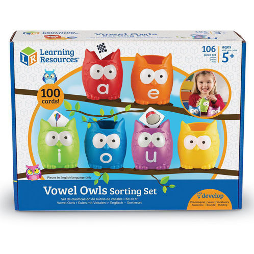 Picture of Learning Resources Vowel Owls Sorting Set