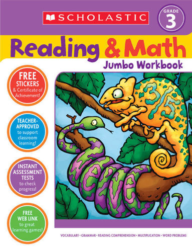 Picture of Reading and Math Jumbo Workbook Grade 3