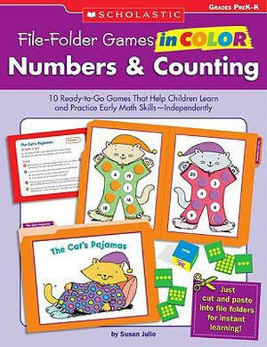 Picture of Numbers & Counting, Grades PreK-K 10 Ready-To-Go Games That Help Children Learn and Practice Early Math Skills--Independently!