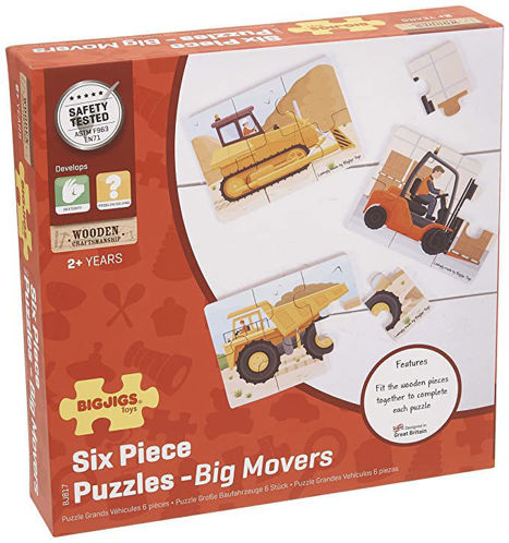 Picture of Big Movers (6 Piece Puzzles) - 3 Puzzles