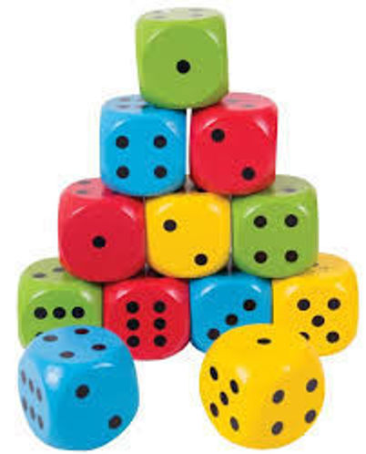 Picture of Giant Dice Coloured