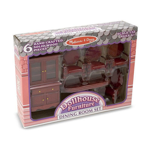 Picture of Dollhouse Furniture Dining Room Set - Melissa & Doug