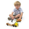 Picture of Wooden Vehicle Trailer & Excavator
