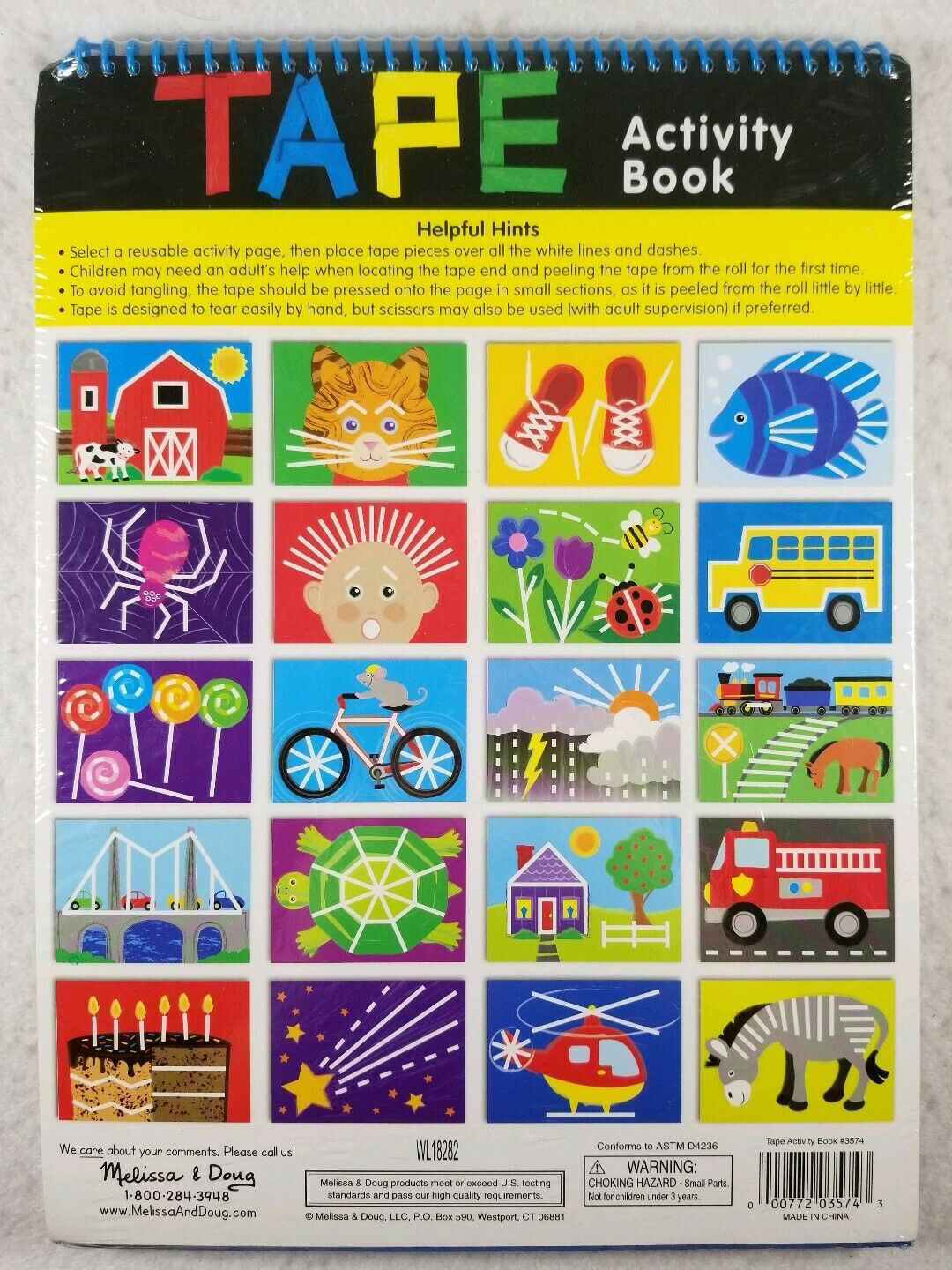 Melissa & Doug Tape Activity Book Shop Kids Toy Online Little