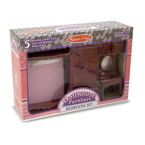 Picture of Dollhouse Furniture Bedroom Set