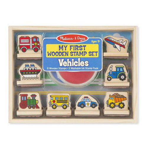 Picture of My First Wooden Vehicles Stamp Set