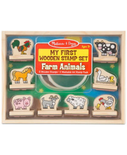 Picture of My First Wooden Animals Stamp Set