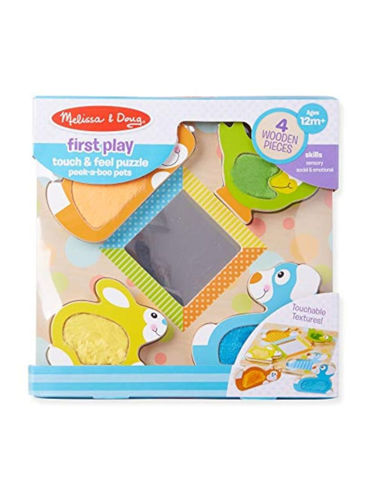 Picture of Peek-a-Boo Touch & Feel Puzzle - Melissa & Doug