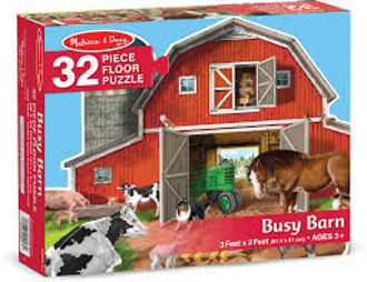 Picture of Busy Barn Shaped Floor Puzzle (32 pieces)