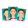 Picture of Make a Face fashion faces sticker pad