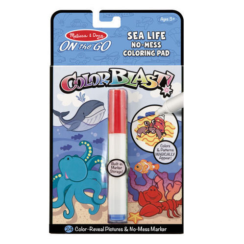 Picture of On the Go ColorBlast No-Mess Coloring Pad - Sea Life Item # 5358