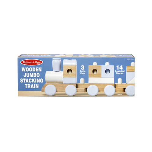 Picture of Wooden Jumbo Stacking Train - Natural