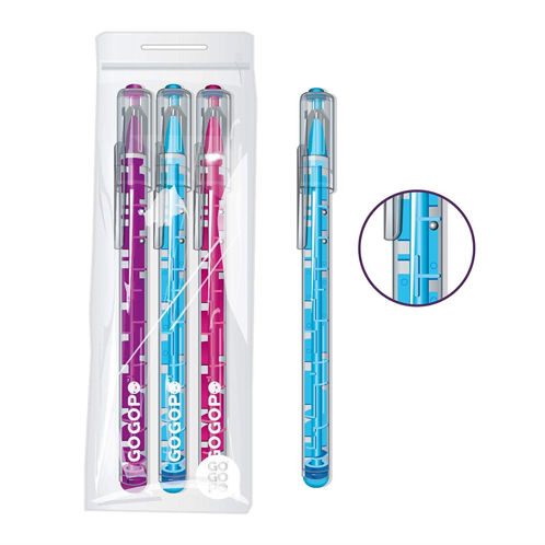 Picture of GoGoPo Maze Pens 3 piece in 1 pck