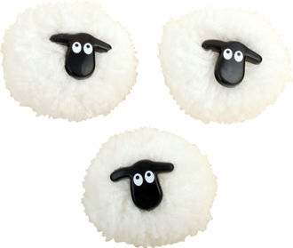 Picture of Pom-Pom Sheep Magnets