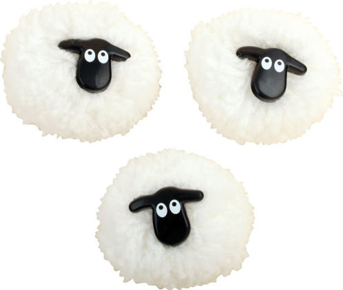 Picture of Pom-Pom Sheep Magnets