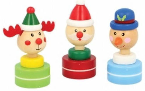 Picture of Wooden Xmas Stamper With Ink
