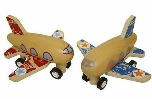 Picture of Wooden Pull Back Airplane