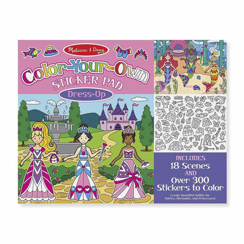 Picture of Color-Your-Own Sticker Pad - Dress-Up