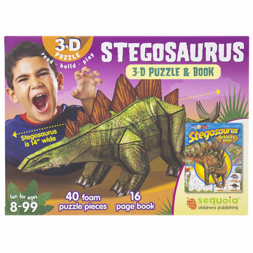 Picture of Stegosaurus 3-D Puzzle & Book