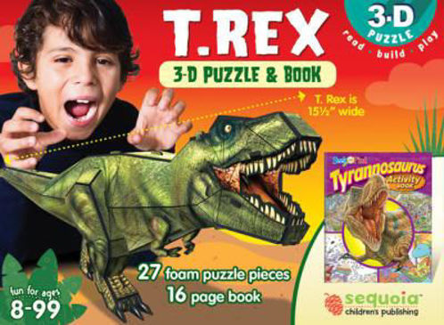 Picture of T Rex 3-D Puzzle & Book