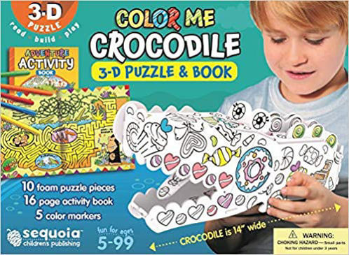 Picture of Color Me Crocodile - 3-D Puzzle & Activity Book