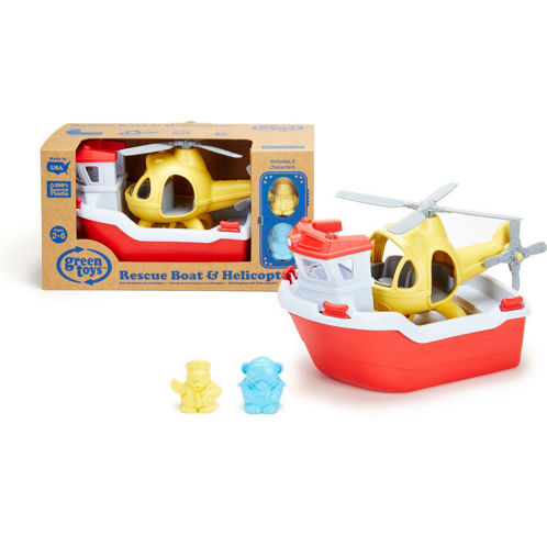 Picture of Rescue Boat & Helicopter by Green Toys
