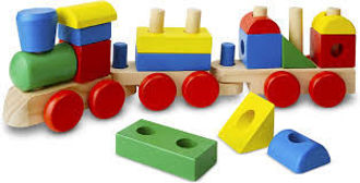Picture of Melissa & Doug Stacking Train - Classic Wooden Toddler Toy (18pc)