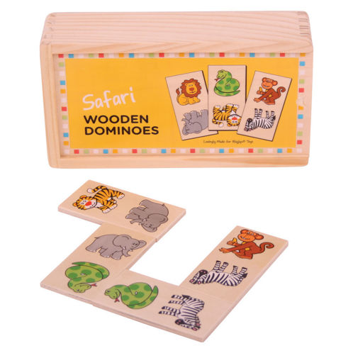 Picture of Safari Dominoes- BigJigs Toys - Wooden Games